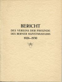 Mandach, Bericht des Vereins der Freunde des Berner Kunstmuseums. Zweiter Berich (Umschlag)