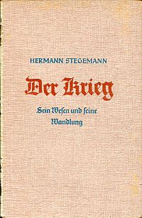 Stegemann, Der Krieg. (Umschlag)