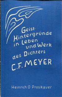 Proskauer, Conrad Ferdinand Meyer. (Umschlag)