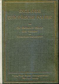 David, Englands europäische Politik im neunzehnten Jahrhundert. (Umschlag)