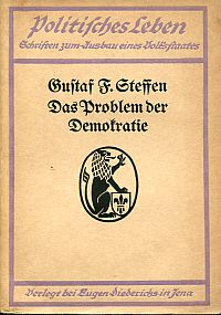 Steffen, Das Problem der Demokratie. (Umschlag)
