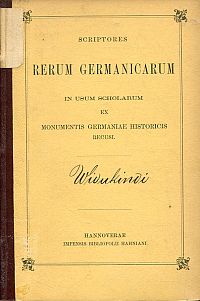 Widukindus: Widukindi Rerum gestarum Saxonicarom libri tres. (Umschlag)
