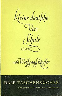 Kayser, Kleine deutsche Versschule. (Umschlag)