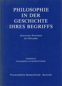 Philosophie in der Geschichte ihres Begriffs. (Umschlag)