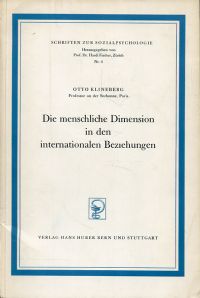 Klineberg, Die menschliche Dimension (Umschlag)