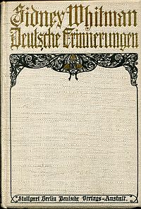 Whitman, Deutsche Erinnerungen. (Umschlag)