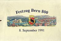 Ryser, Festzug Bern 800, 8. September 1991. (Umschlag)