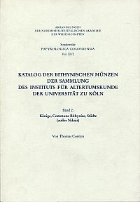 Corsten, Katalog der bithynischen Münzen der Sammlung des Instituts für Altertum (Umschlag)