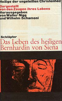 Schläpfer, Das Leben des heiligen Bernhardin von Siena. (Umschlag)