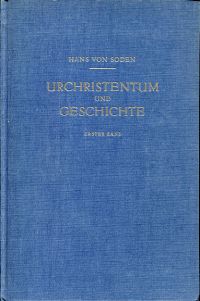 Soden, Urchristentum und Geschichte (Umschlag)