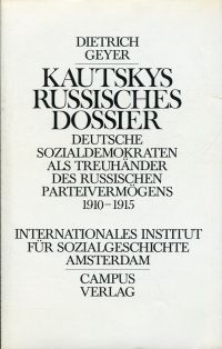 Geyer, Kautskys russisches Dossier. (Umschlag)
