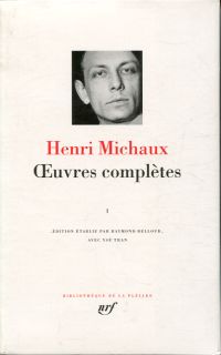 Michaux, Œuvres complètes I. (Umschlag)