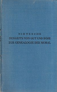 Nietzsche, Jenseits von Gut und Böse. (Umschlag)