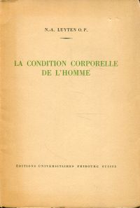 Luyten, La Condition corporelle de l'Homme. (Umschlag)