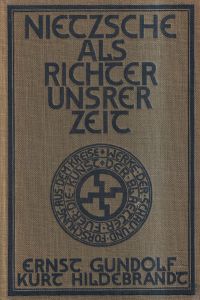Gundolf, Nietzsche als Richter unserer Zeit. (Umschlag)