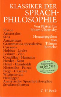 Klassiker der Sprachphilosophie. (Umschlag)