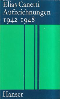 Canetti, Aufzeichnungen, 1942-1948. (Umschlag)